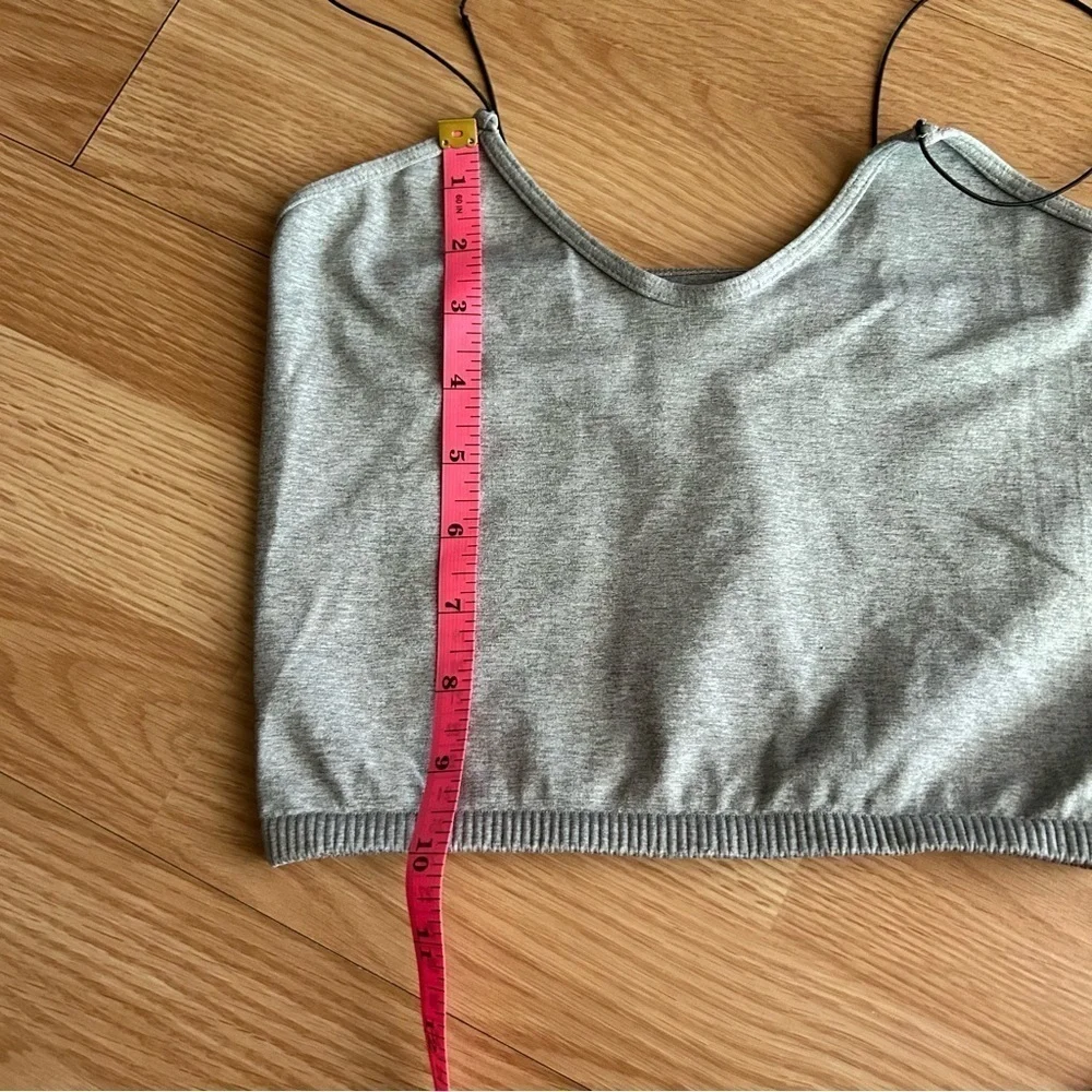 Free People Intimately Gray Skinny Strap Cami Bra Top XS/S
